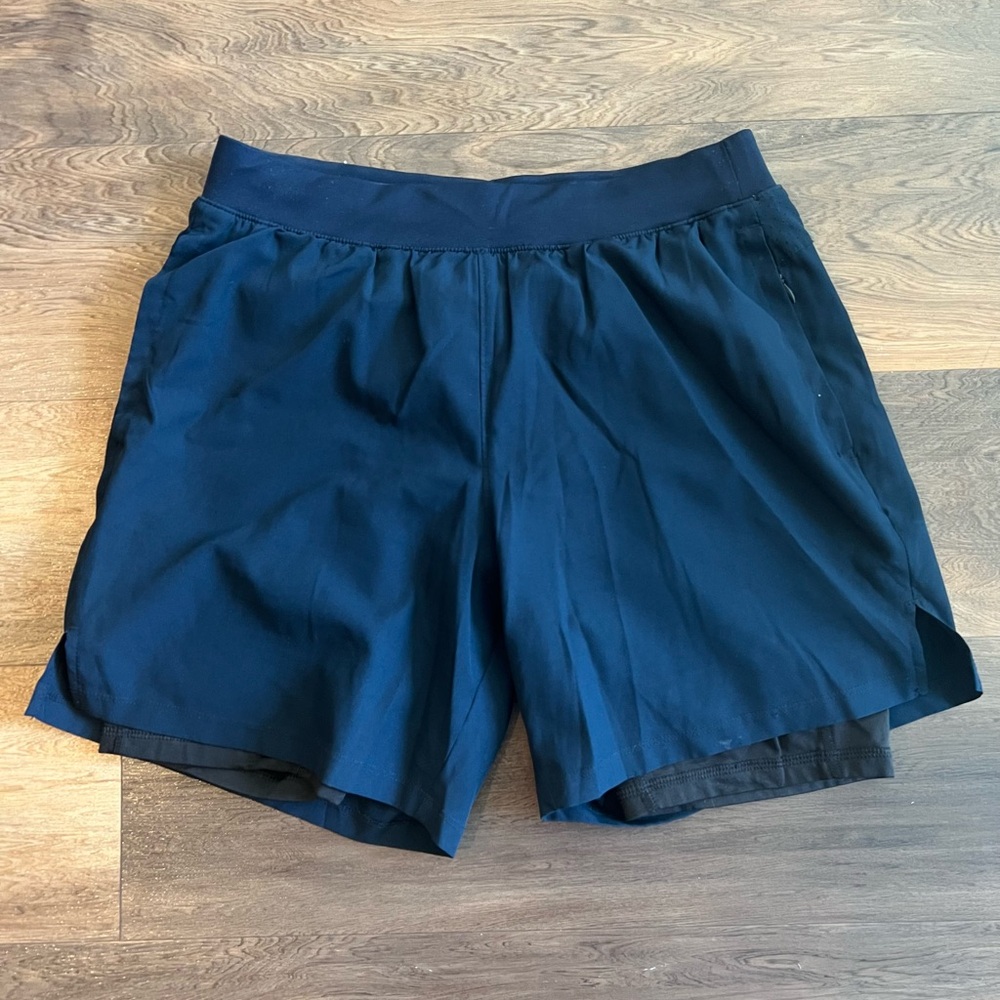 Old Navy Men's Athletic Shorts - Navy Blue 6inch inseam
